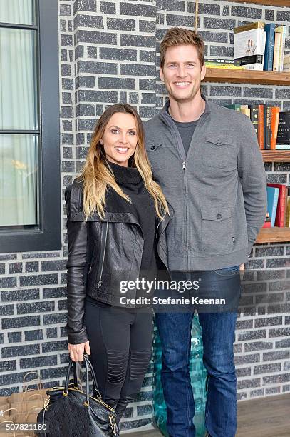 Danielle Kirlin and actor Ryan McPartlin attend the DEN Meditation Studio grand opening on January 31, 2016 in Los Angeles, California.