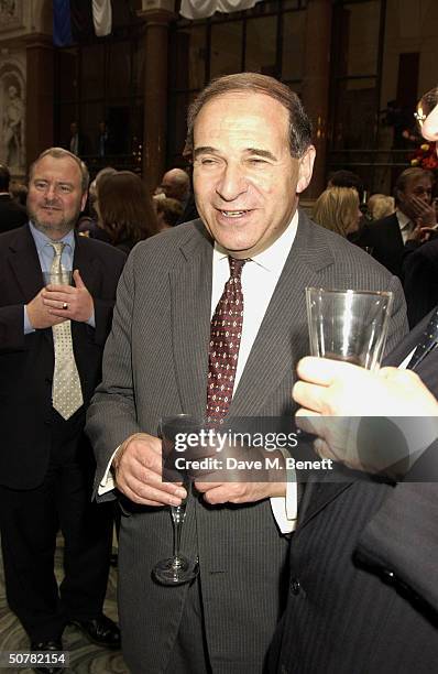 Chairman Leon Britain attend the VIP party to celebrate the EU Enlargement and Unification of Europe, held at the Foreign and Commonwealth Office on...