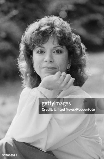 Chilean author Isabel Allende in London on 1st July 1985.