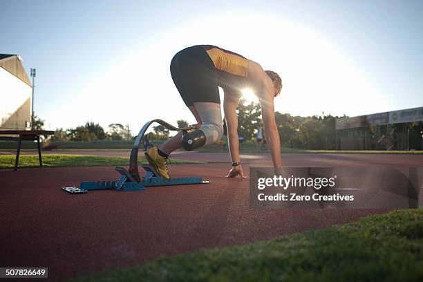 Sprinter in start position