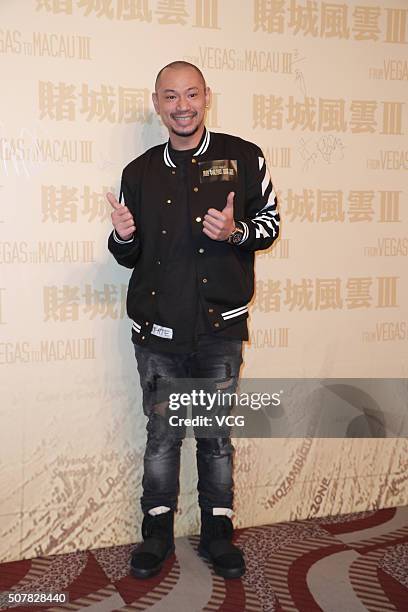 Actor Kong King attends the gala premiere of director Andrew Lau and director Wong Jing's film "From Vegas To Macau III" on January 31, 2016 in Hong...