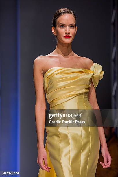 Rani Zakhem catwalk show during the AltaRoma AltaModa fashion week in Rome.