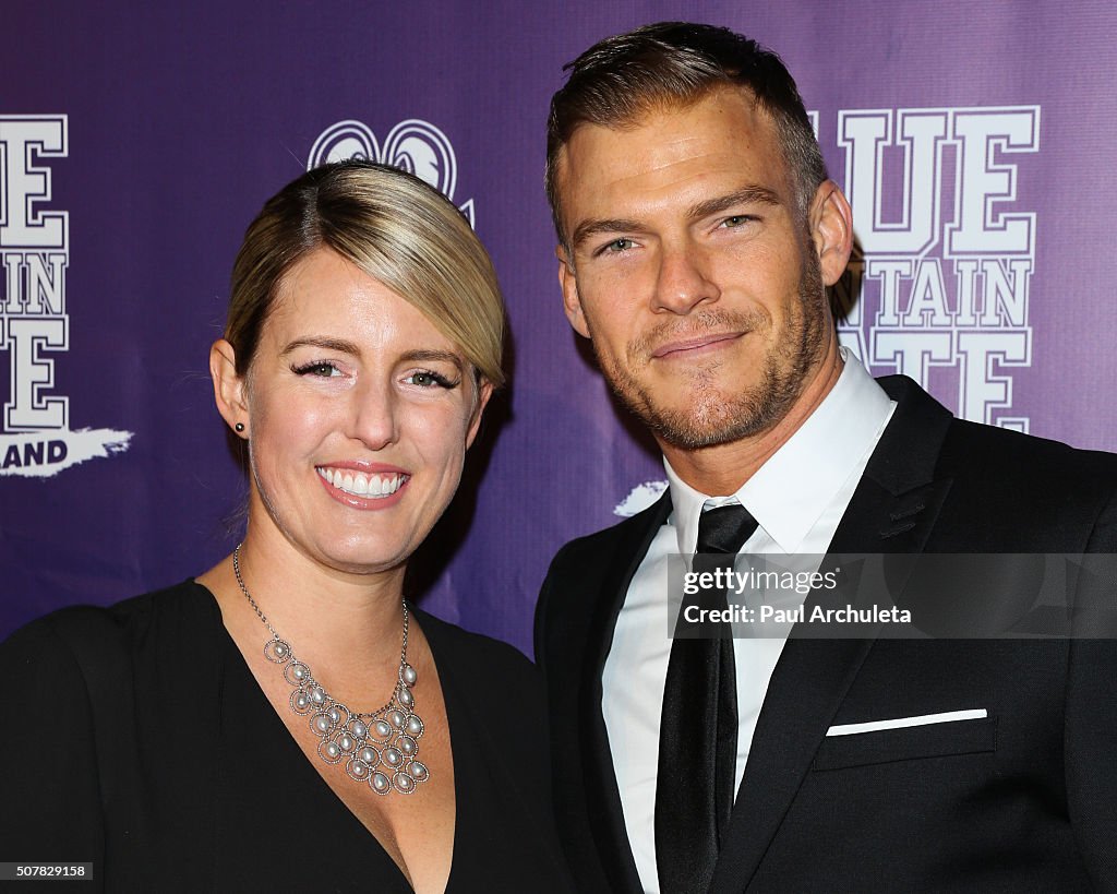 Actor Alan Ritchson and his Wife Catherine Ritchson attend the