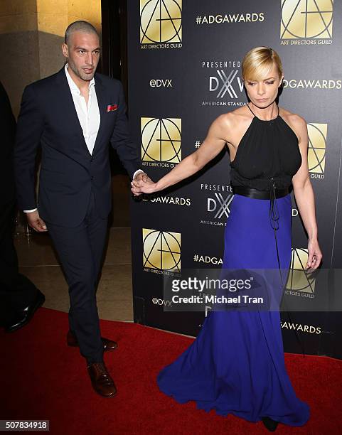 Jaime Pressly and boyfriend, Hamzi Hijazi arrive at the Art Directors Guild 20th Annual Excellence In Production Awards held at The Beverly Hilton...