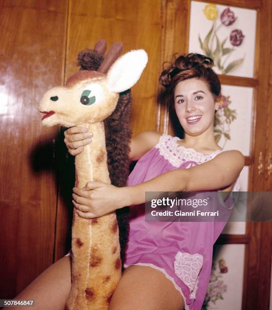 The Spanish actress Concha Velasco in the bedroom of her home in Madrid Madrid, Spain. .