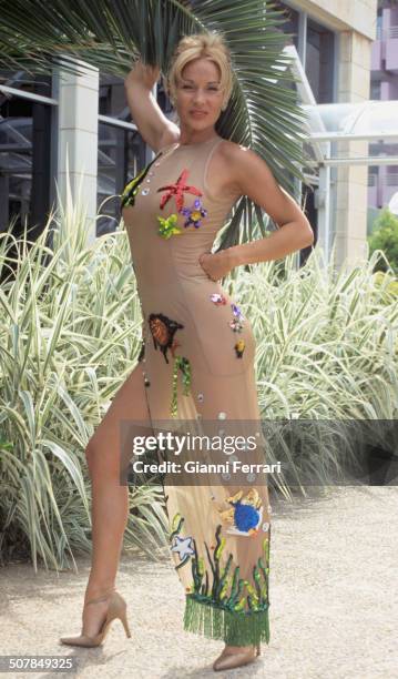 The French actress and singer Marlene Mourreau, 15th June 1998, Valencia, Levante, Spain. .