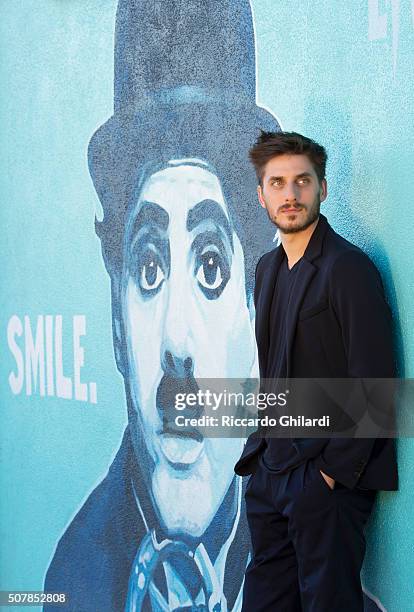 Actor Luca Marinelli is photographed for Self Assignment on November 11, 2015 in Los Angeles, United States.