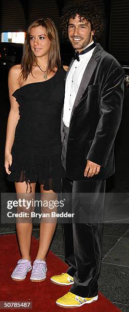 Former "Survivor"cast members Jenna Morasca and Ethan Zohn arrive at the 10th Annual Arthur Ashe Institute For Urban Health SportBall And Awards...