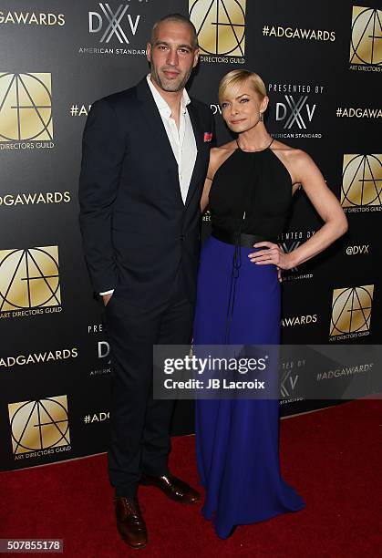 Jaime Pressly and Hamzi Hijazi attend the Art Directors Guild 20th Annual Excellence in Production Awards at The Beverly Hilton Hotel on January 31,...