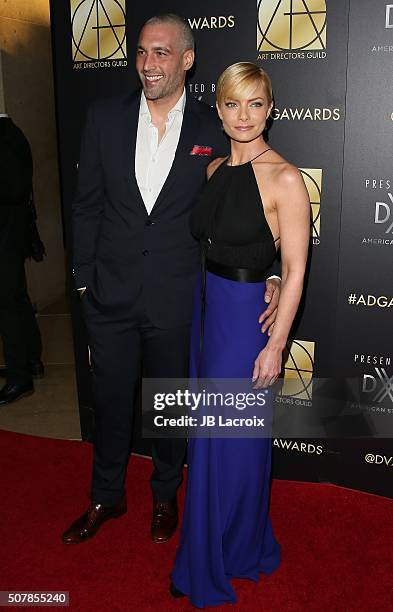 Jaime Pressly and Hamzi Hijazi attend the Art Directors Guild 20th Annual Excellence in Production Awards at The Beverly Hilton Hotel on January 31,...