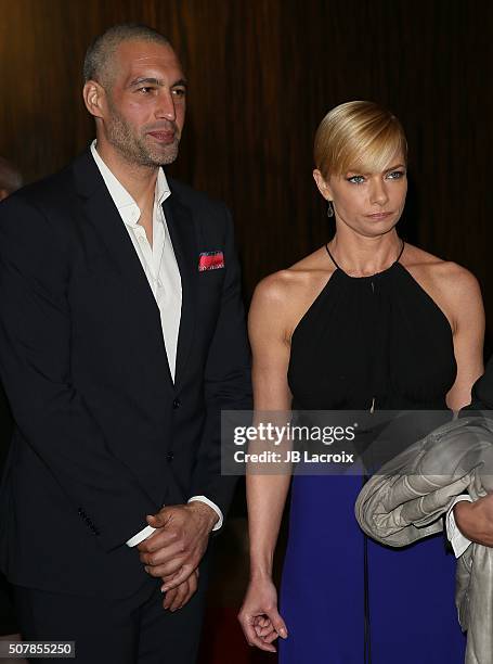 Jaime Pressly and Hamzi Hijazi attend the Art Directors Guild 20th Annual Excellence in Production Awards at The Beverly Hilton Hotel on January 31,...