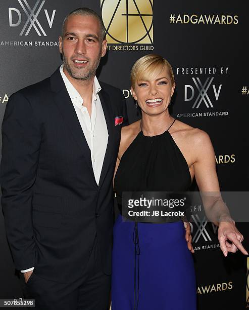 Jaime Pressly and Hamzi Hijazi attend the Art Directors Guild 20th Annual Excellence in Production Awards at The Beverly Hilton Hotel on January 31,...
