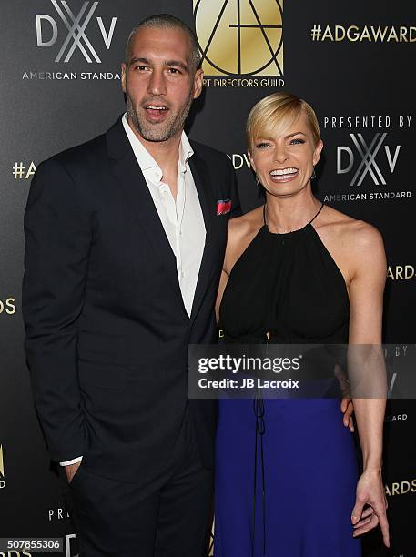 Jaime Pressly and Hamzi Hijazi attend the Art Directors Guild 20th Annual Excellence in Production Awards at The Beverly Hilton Hotel on January 31,...