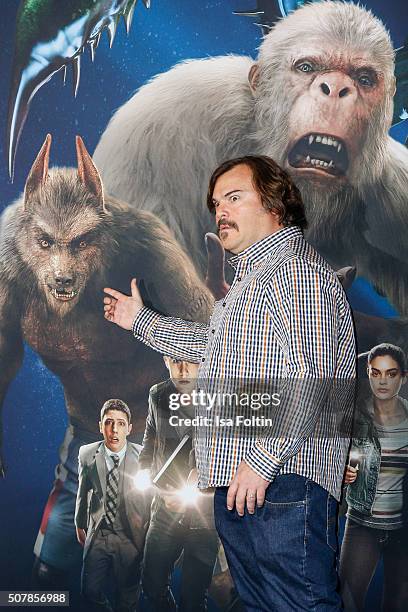 Jack Black attends a photo call for the film 'Goosebumps' at Hotel Adlon on February 1, 2016 in Berlin, Germany.