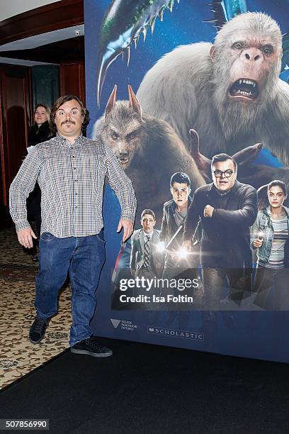 Jack Black attends a photo call for the film 'Goosebumps' at Hotel Adlon on February 1, 2016 in Berlin, Germany.