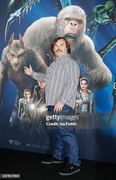 Jack Black attends a photo call for the film 'Goosebumps' at Hotel Adlon on February 1, 2016 in Berlin, Germany.