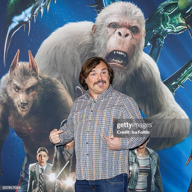 Jack Black attends a photo call for the film 'Goosebumps' at Hotel Adlon on February 1, 2016 in Berlin, Germany.