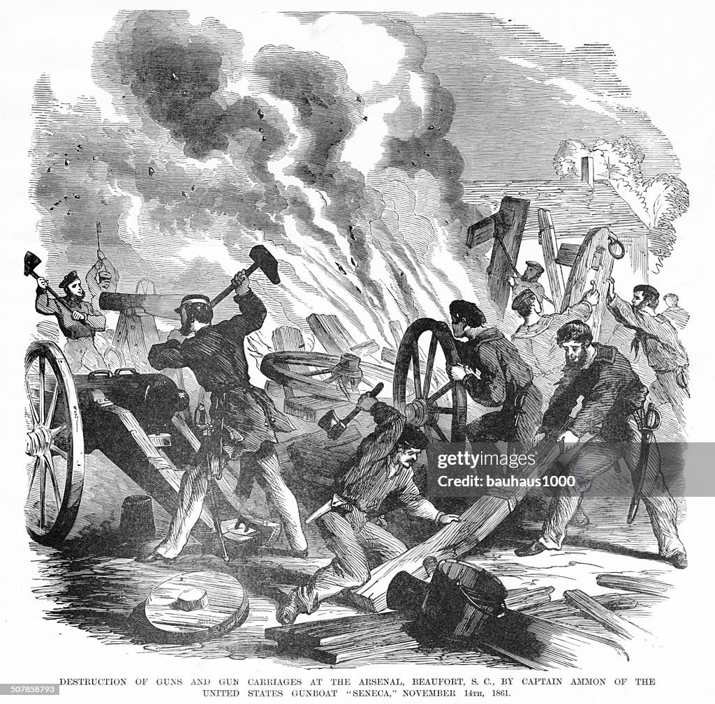 The Arsenal, Beaufort, SC Engraving