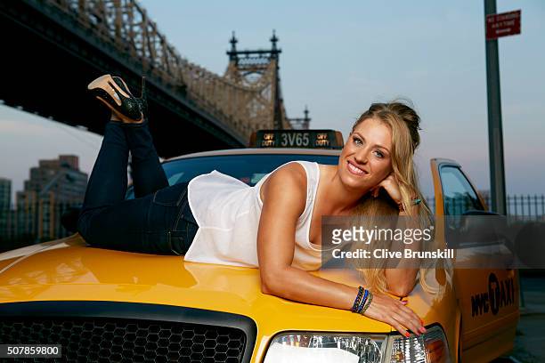 Tennis player Angelique Kerber is photographed on August 10, 2012 in New York City.