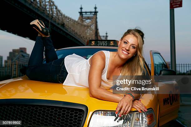 Tennis player Angelique Kerber is photographed on August 10, 2012 in New York City.