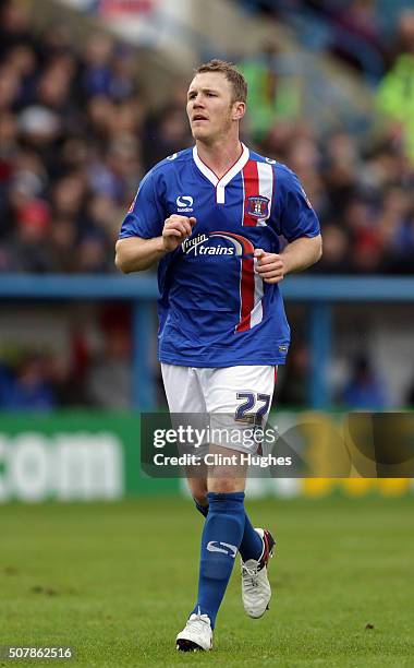 Mark Ellis of Carlisle United during the Emirates FA Cup Fourth Round match between Carlisle United and Everton at Brunton Park on January 31, 2016...