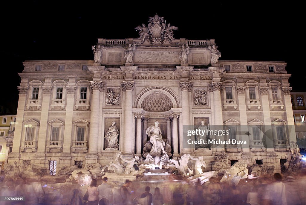 Trevi Fountain at night