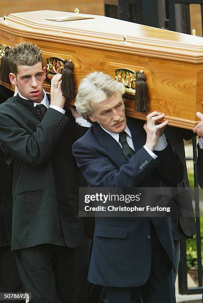 The funeral of murdered Scottish teenager Kriss Donald takes place at The Church Jesus Christ of Latter Day Saints, on April 30, 2004....