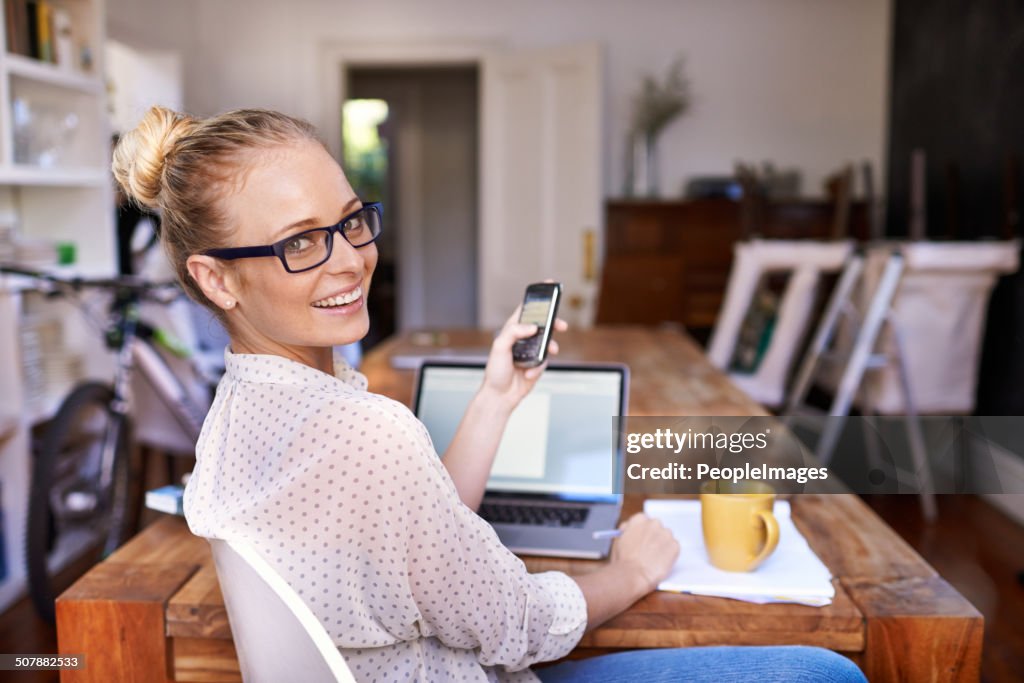 She Makes Multitasking Look Easy High-Res Stock Photo - Getty Images