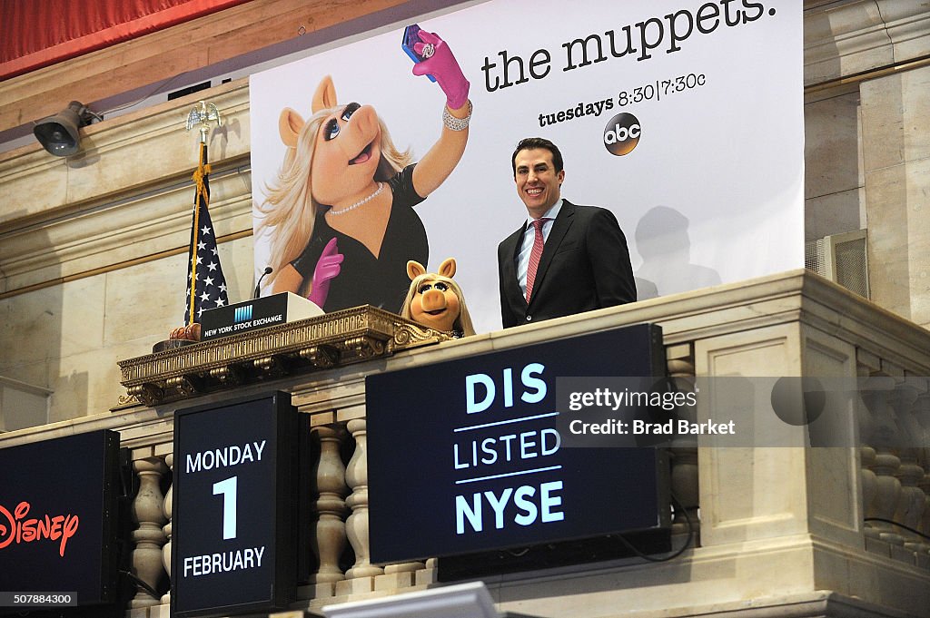 Miss Piggy Rings The NYSE Opening Bell