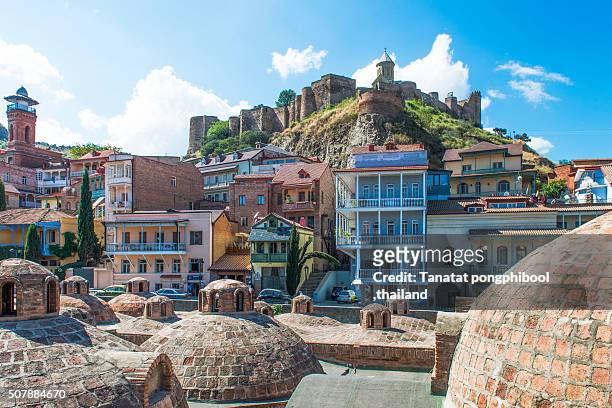 old town in tbilisi city of georgia - tiflis stock pictures, royalty-free photos & images