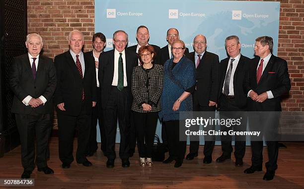 Former Chancellor, Lord Lamont of Lerwick, former Taoiseach of Ireland, John Bruton, discussion moderator, Dr. John Hulsman, former foreign...