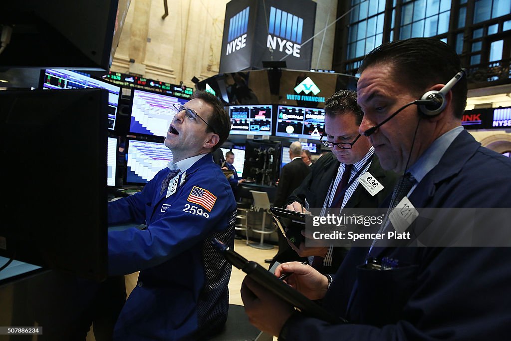 New York Stock Exchange Opens After A Weak January