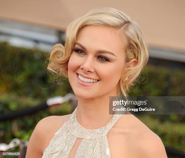 Actress Laura Bell Bundy arrives at the 22nd Annual Screen Actors Guild Awards at The Shrine Auditorium on January 30, 2016 in Los Angeles,...