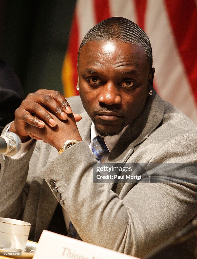 Akon Attends An African Energy Initiative Discussoin