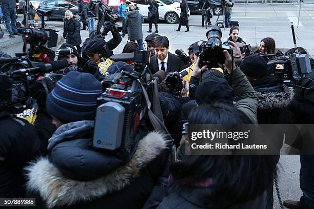 First day of the former CBC host Jian Ghomeshi trial at Old City Hall court.