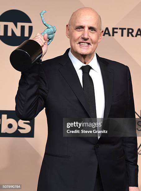 Jeffrey Tambor poses at the 22nd Annual Screen Actors Guild Awards at The Shrine Auditorium on January 30, 2016 in Los Angeles, California.