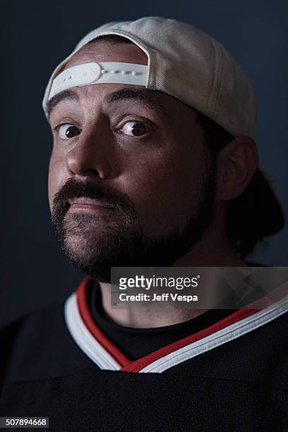 Filmmaker Kevin Smith of 'Yoga Hosers' poses for a portrait at the 2016 Sundance Film Festival on January 24, 2016 in Park City, Utah.