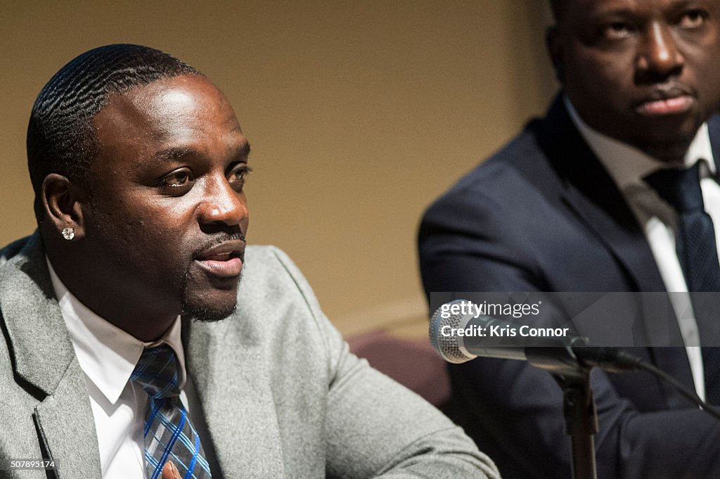 Akon Attends An African Energy Initiative Discussoin