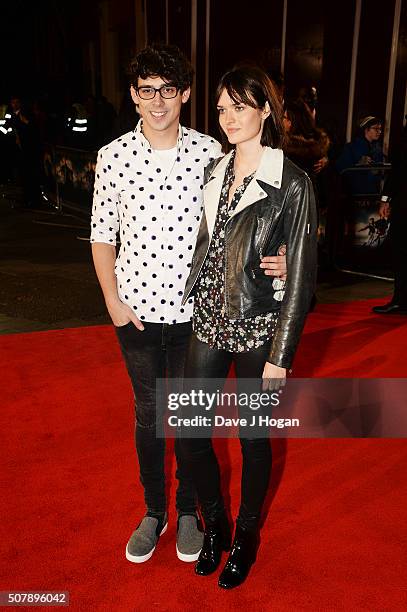 Matt Richardson and Sam Rollinson attend the red carpet for the European premiere for "Pride And Prejudice And Zombies" on at Vue West End on...