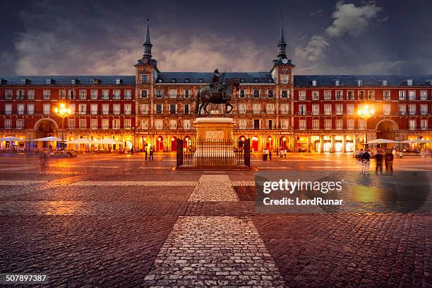 plaza mayor, madrid - madrid bildbanksfoton och bilder