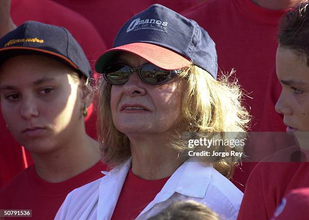 Dalia Soto del Valle , wife of Cuban President Fidel Castro, attends a rally at Revolution Square May 1, 2004 in Havana, Cuba. Organizers say one...