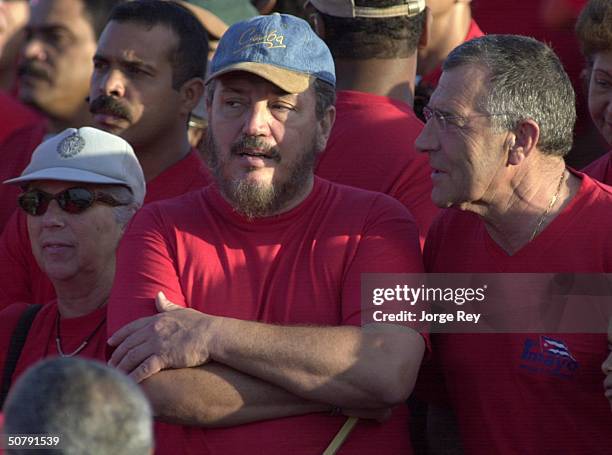 Fidel Castro Dias-Balart , son of Cuban President Fidel Castro, attends a May Day rally at Revolution Square May 1, 2004 in Havana, Cuba. Organizers...