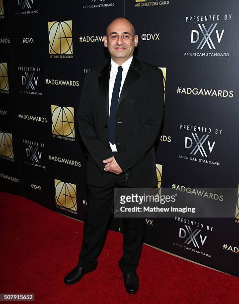 Production designer Mark Digby arrives at the 20th Annual Art Directors Guild Excellence In Production Design Awards at The Beverly Hilton Hotel on...