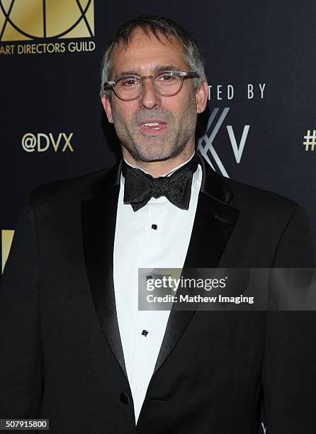 Production Designer Richard Berg arrives at the 20th Annual Art Directors Guild Excellence In Production Design Awards at The Beverly Hilton Hotel on...