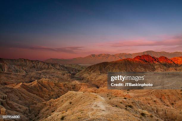 salton sea from mecca hills - riverside county california stock pictures, royalty-free photos & images