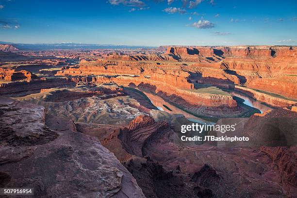 dead horse point state park in utah - parque estatal de dead horse point imagens e fotografias de stock
