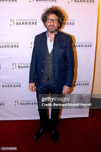 Director Radu Mihaileanu attends the Theater Price 2015 of Foundation Diane & Lucien Barriere, given to the Theater Piece 'Je vous ecoute'. Held at...