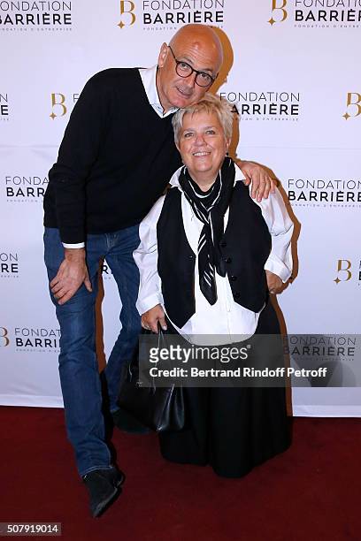 Actress Mimie Mathy and her husband Benoist Gerard attend the Theater Price 2015 of Foundation Diane & Lucien Barriere, given to the Theater Piece...