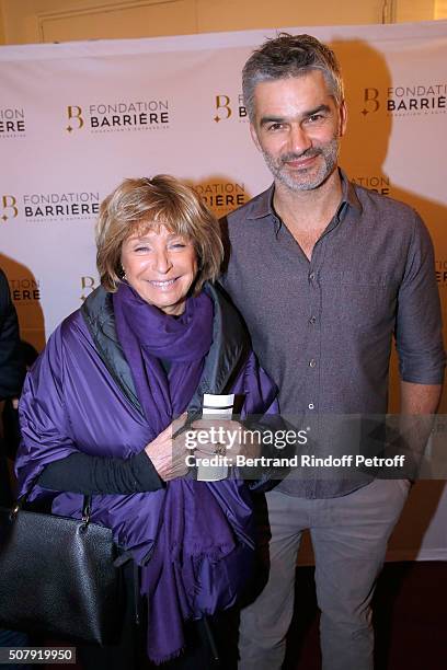 Director Daniele Thompson and Actor Francois Vincentelli attend the Theater Price 2015 of Foundation Diane & Lucien Barriere, given to the Theater...