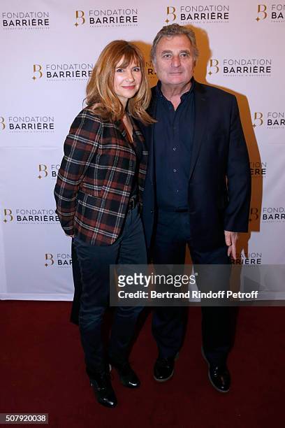 Actress Florence Pernel and her husband Patrick Rotman attend the Theater Price 2015 of Foundation Diane & Lucien Barriere, given to the Theater...